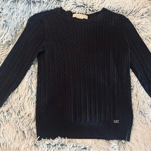 Michael Kors Black Cable Knit Sweater